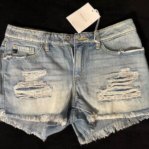 Denim Distressed Women's Shorts